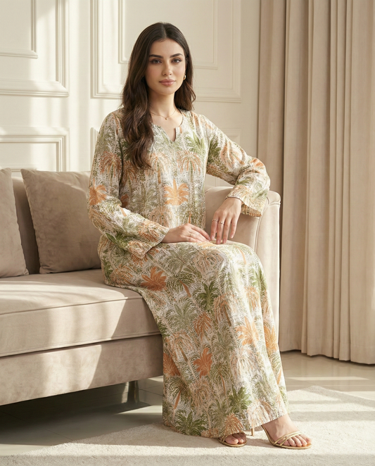 جلابية كويتية دبل كلوش - واحة الرمال