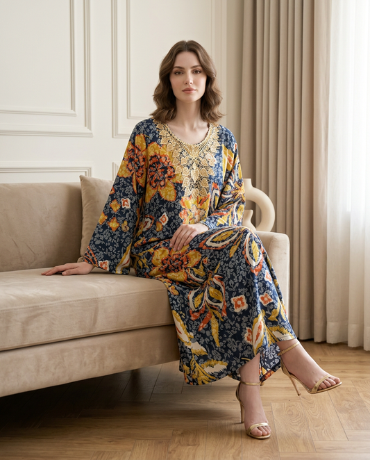 جلابية قطن كويتية - دانة المساء