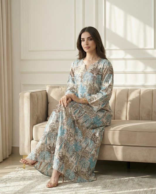 جلابية كويتية دبل كلوش – واحة السماء