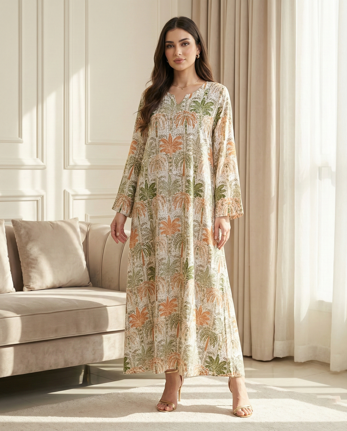 جلابية كويتية دبل كلوش - واحة الرمال