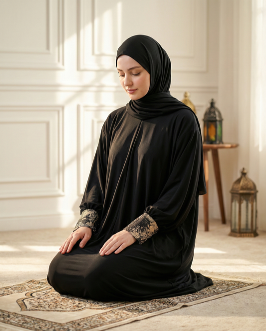 أسدال صلاة وقار – أسود كلاسيك